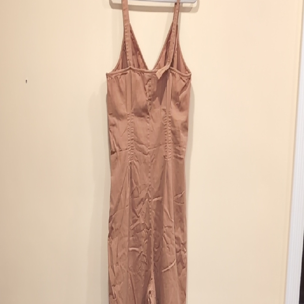 Universal Thread Tan Button-Front Jumpsuit - Picture 11 of 15